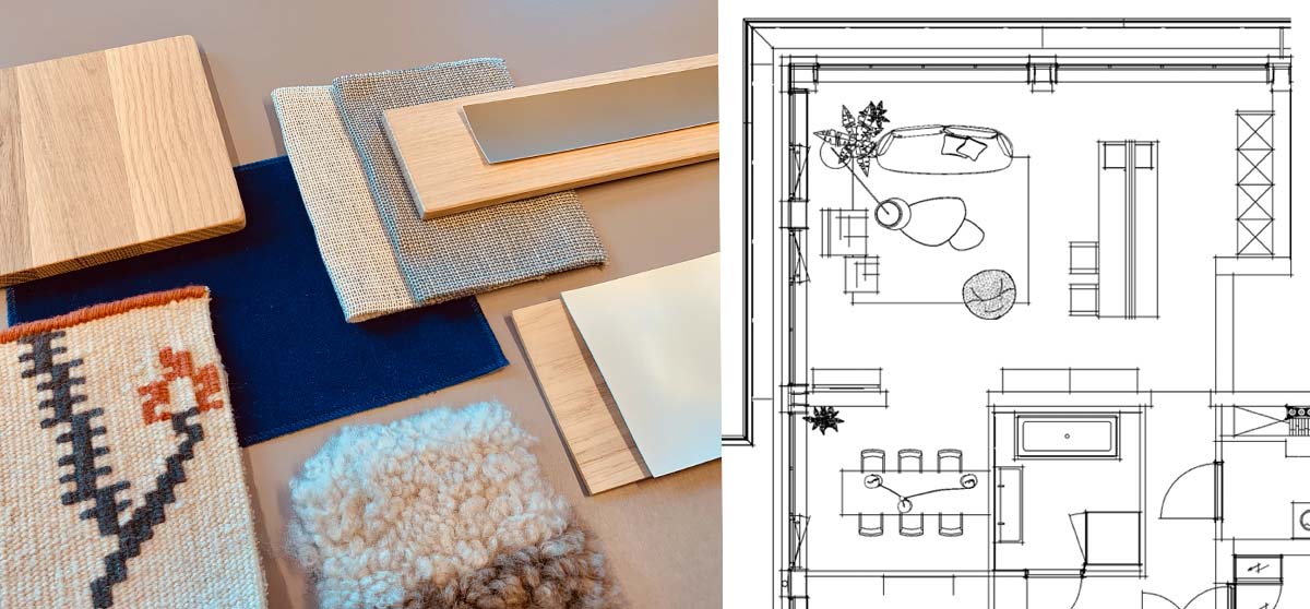 materialen en plattegrond